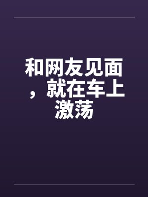 和网友见面，就在车上激荡笔趣阁无弹窗封面