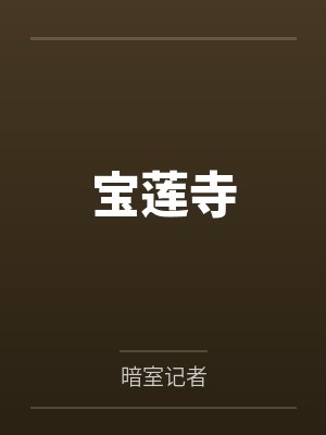 宝莲寺by暗室记者封面