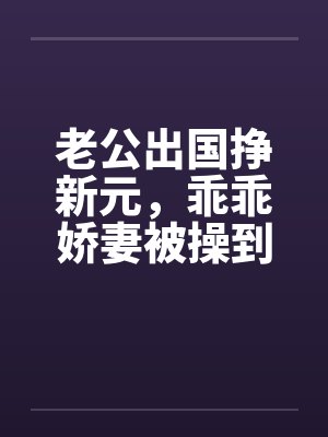 老公出国挣新元，乖乖娇妻被操到春水涟涟笔趣阁无弹窗封面